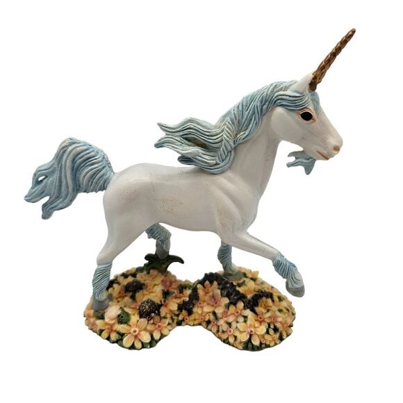 Vintage Mythrica Meadow Unicorn Figurine by Andrew Hull Male Unicorn - Picture 1 of 6